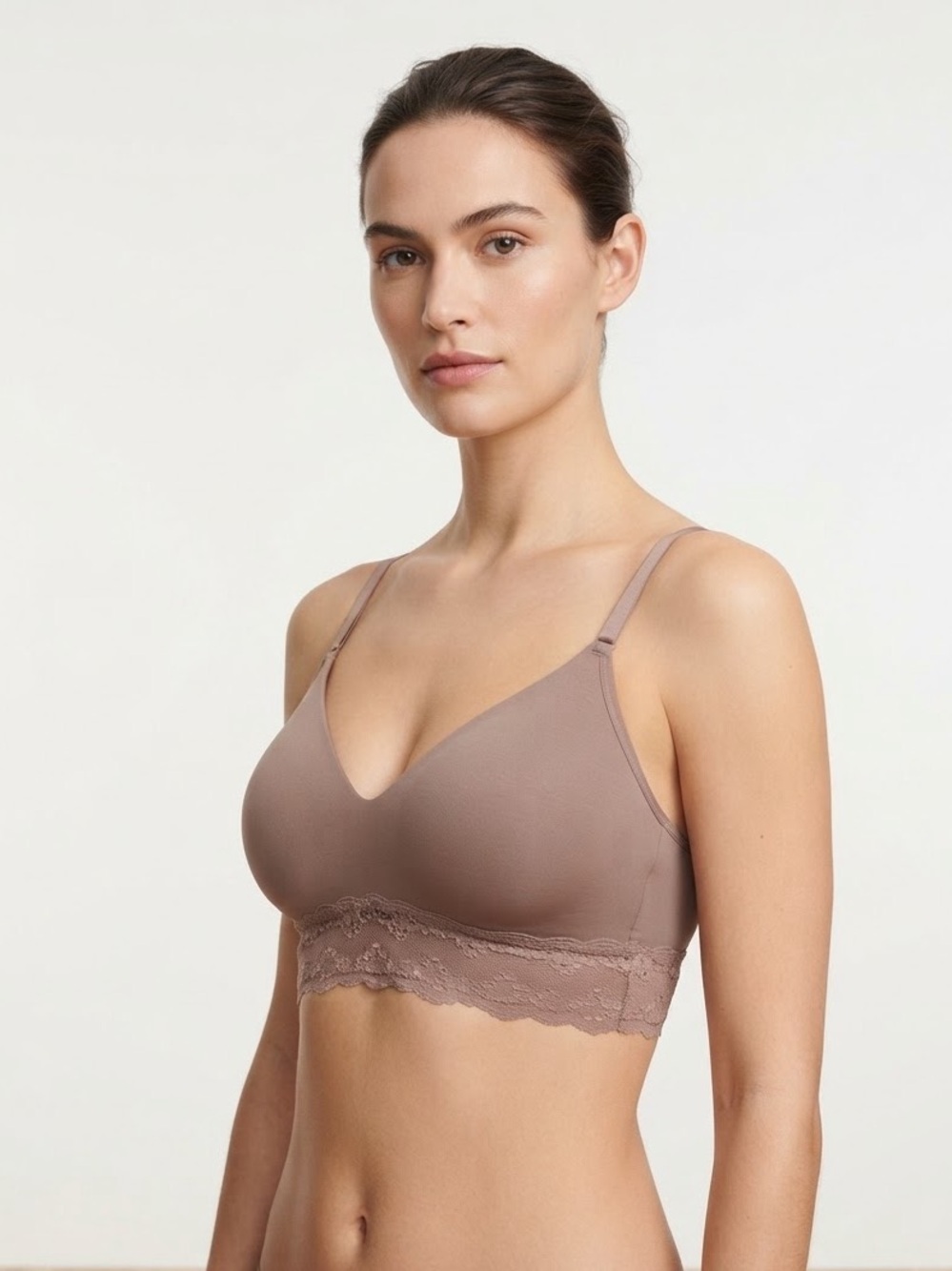 Natori Bliss Perfection Contour Soft Cup Bra in a Pink Mauve Size 34DD